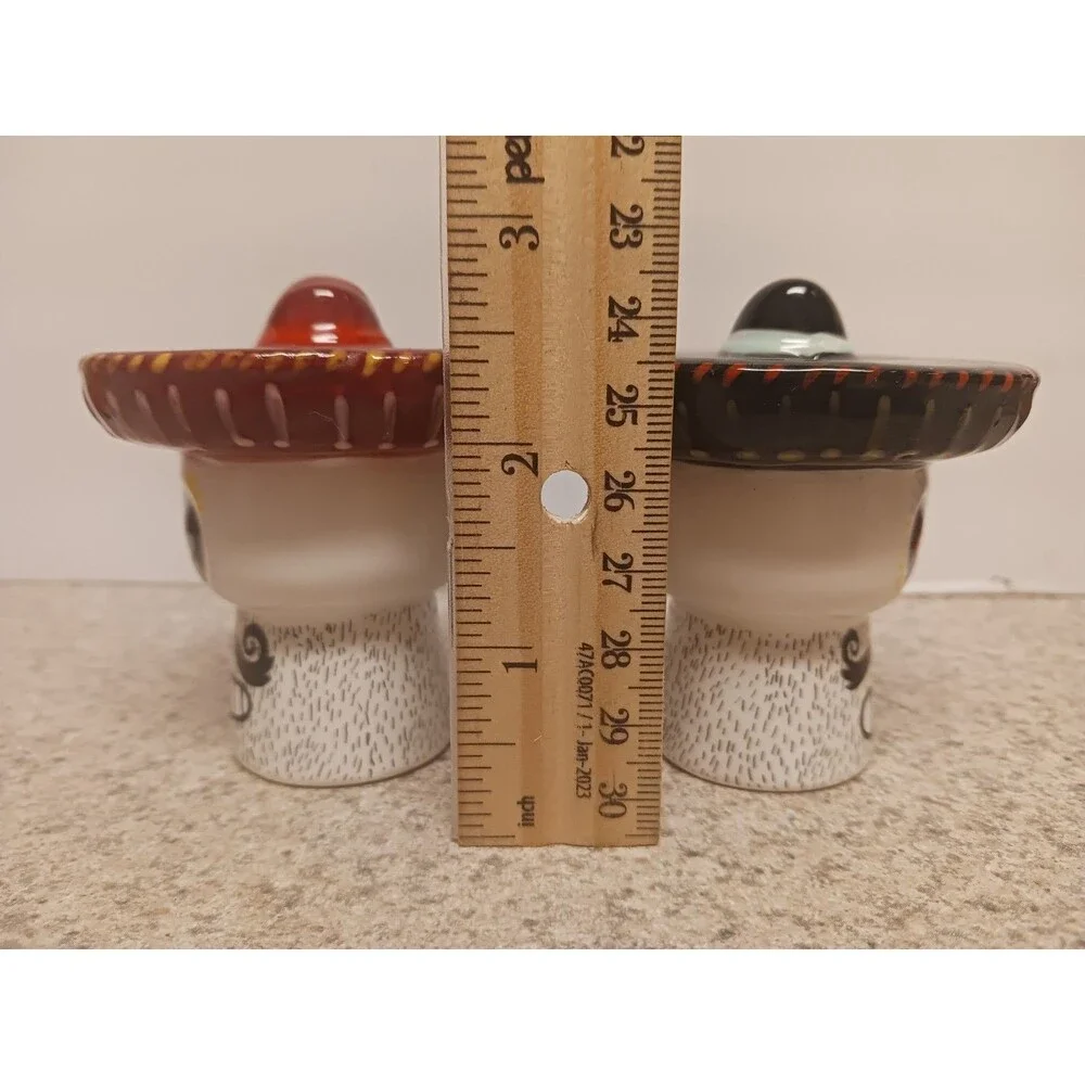 Dia de los Muertos Day of the Dead Salt And Pepper Shakers Halloween Skulls